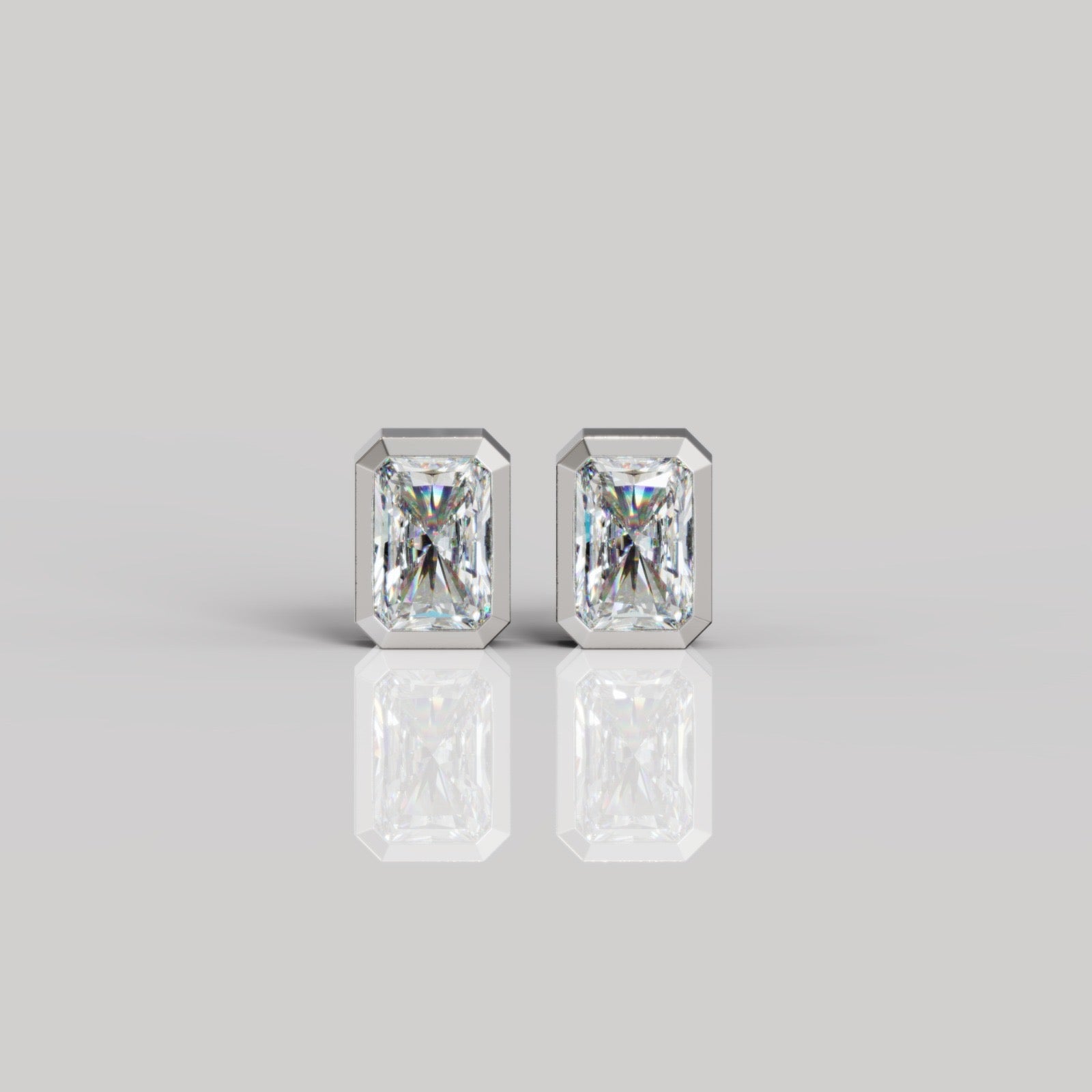 BEZEL OCTA STUDS