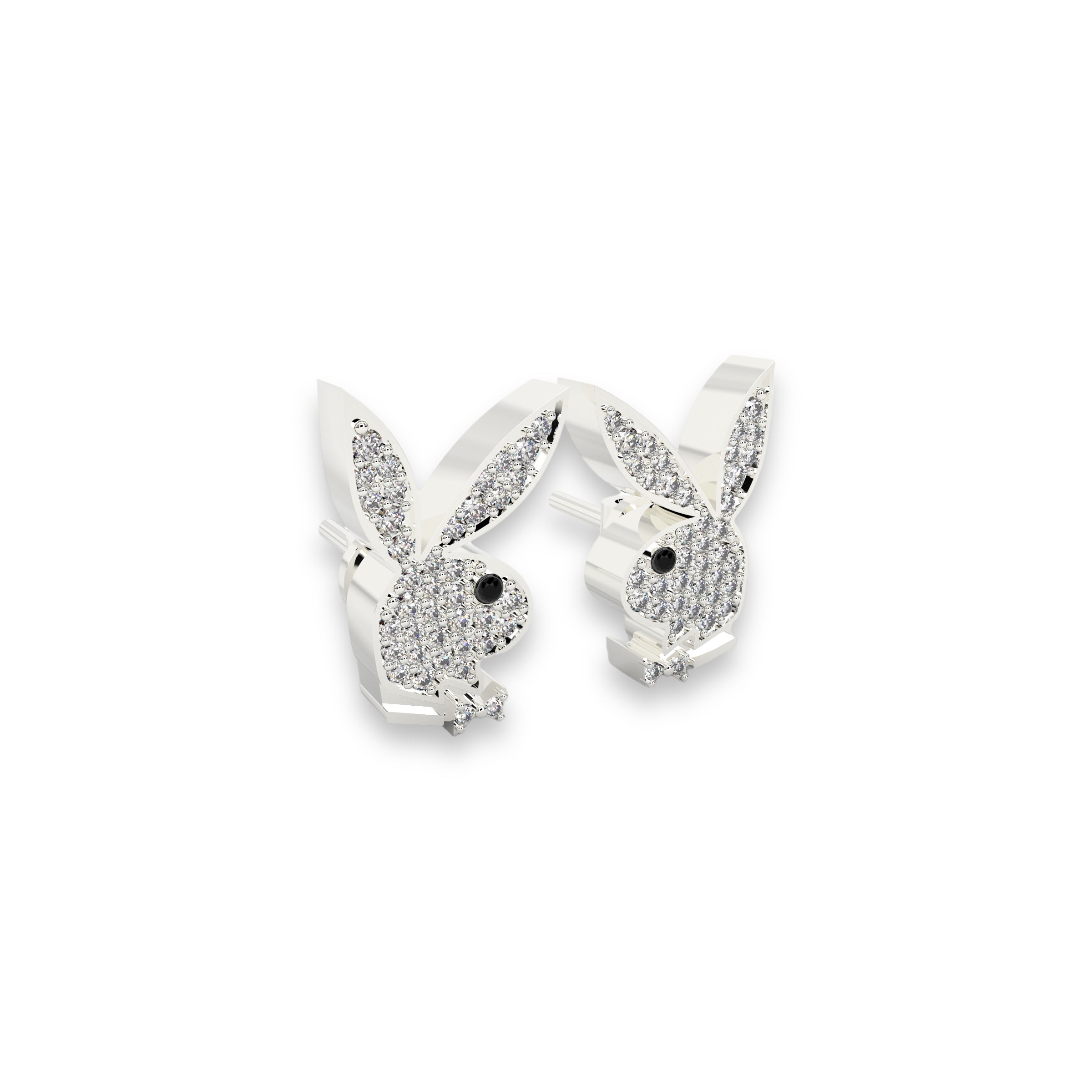 ICED PLAYBOY STUDS