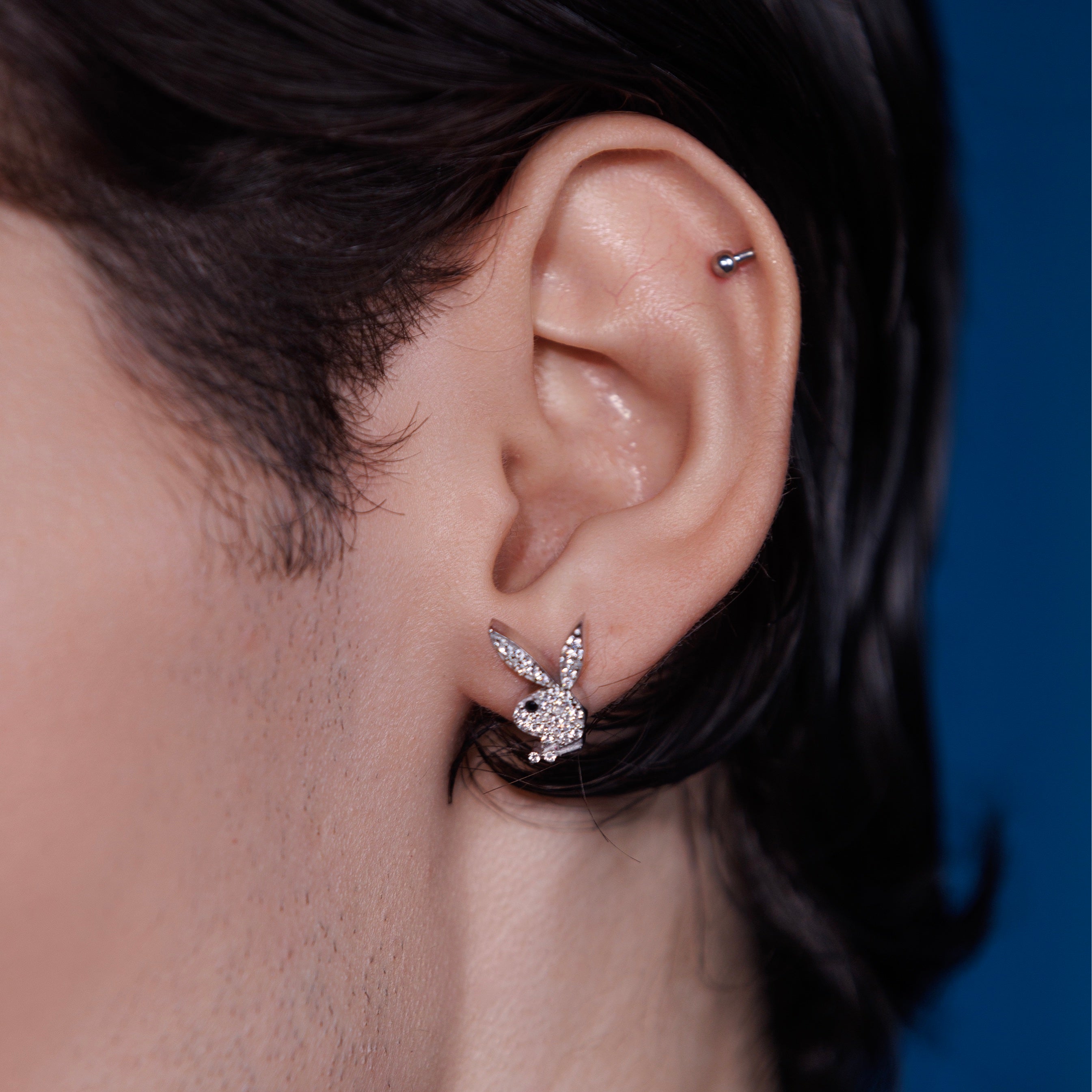 ICED PLAYBOY STUDS