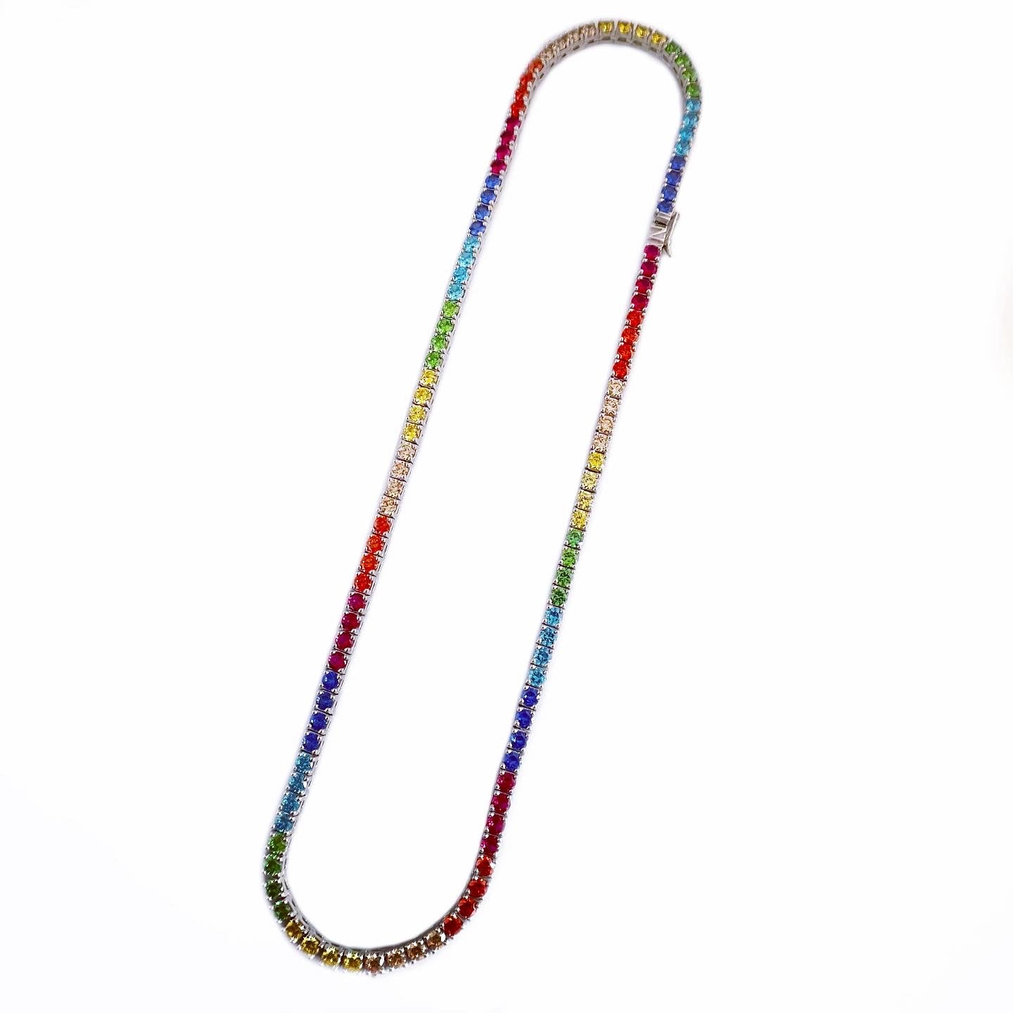 SPECTRUM TENNIS NECKLACE